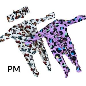 Posh Peanut Larissa, and Electric Leopard Onesies Premie!
